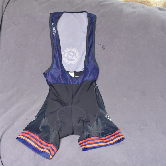 HYPER THREADS SEA OTTER CYCLING BIBSHORTS NWT US W'S SZ XL COMPETITION NAVY - Picture 2 of 6